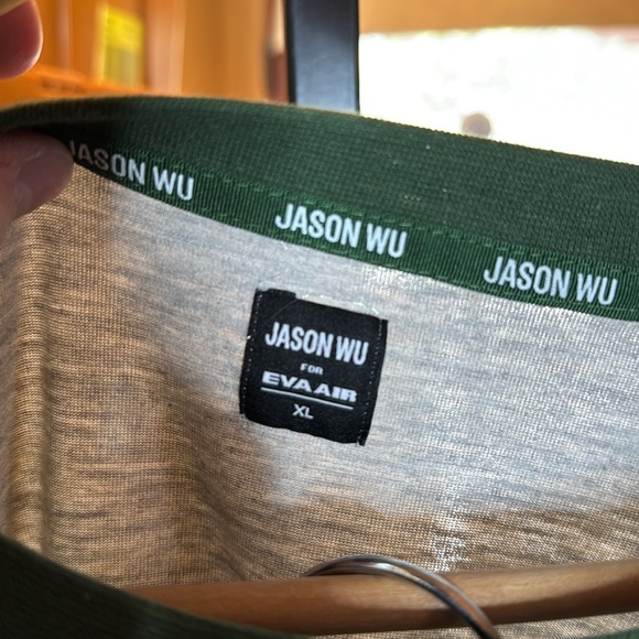 NEW EVA AIR x Jason Wu Unisex Sleepwear Pajama Set Green Gray Size XL - Picture 8 of 14